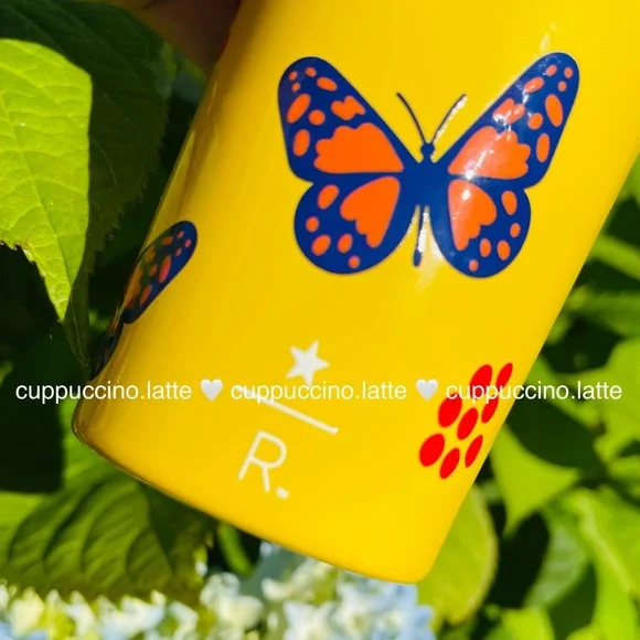 💛NEW🦋Starbucks Reserve Roastery Yellow Butterfly SS Cup - Picture 4 of 6